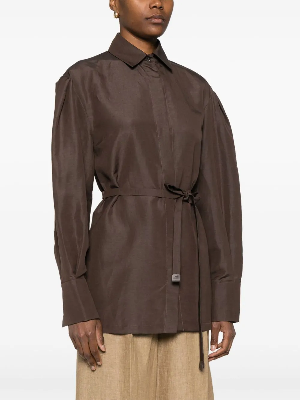 LINEN AND SILK BLEND JACKET sold by Lord & Taylor product image thumbnail 4