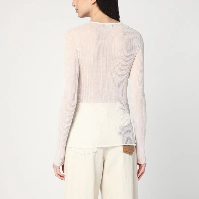 SEMI-TRANSPARENT SWEATER IN NATURAL COLOUR sold by Lord & Taylor product image thumbnail 2