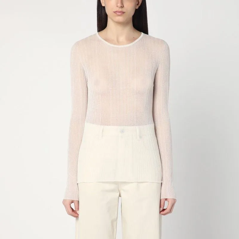 SEMI-TRANSPARENT SWEATER IN NATURAL COLOUR sold by Lord & Taylor