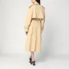 DOUBLE-BREASTED BEIGE TRENCH COAT IN COTTON sold by Lord & Taylor