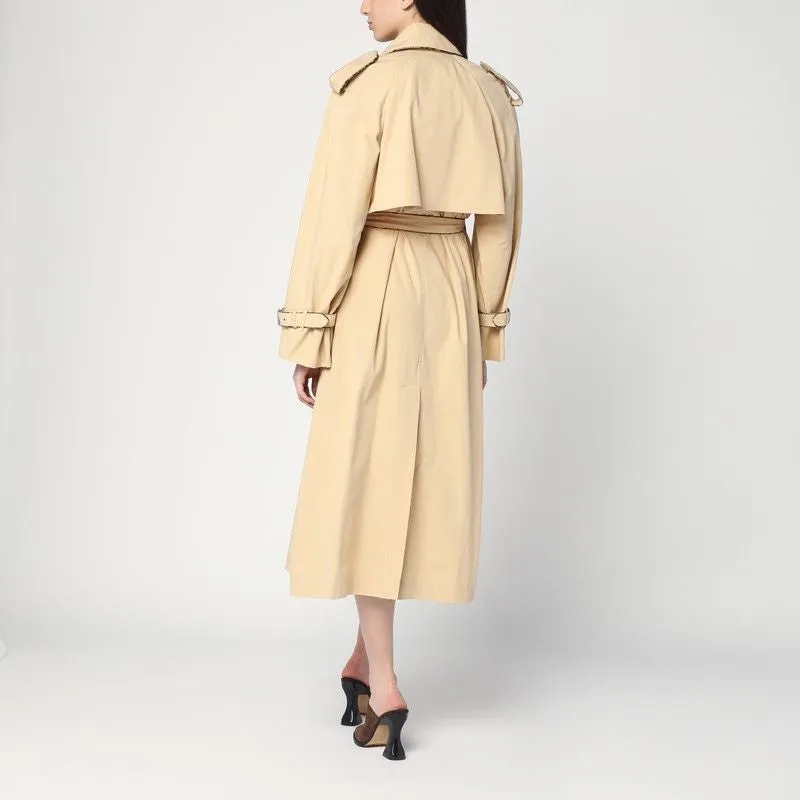 DOUBLE-BREASTED BEIGE TRENCH COAT IN COTTON sold by Lord & Taylor product image thumbnail 2