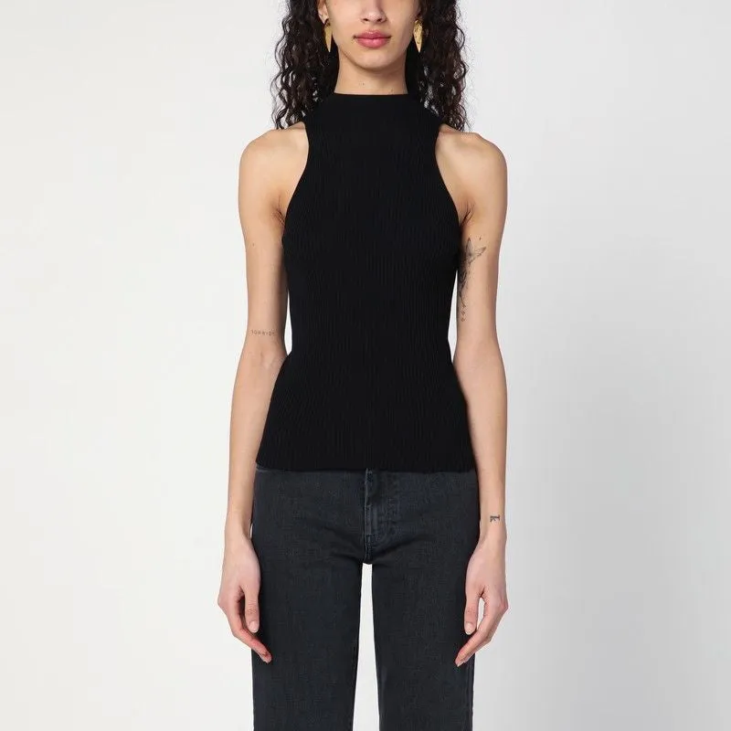 BLACK RIBBED TANK TOP sold by Lord & Taylor