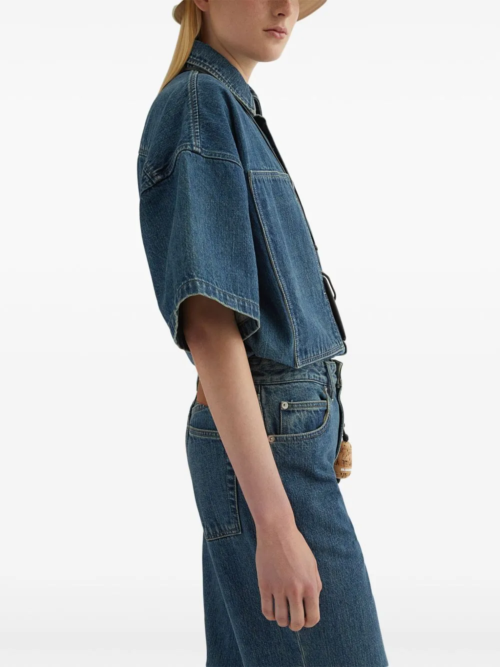DENIM COTTON SHIRT sold by Lord & Taylor product image thumbnail 5