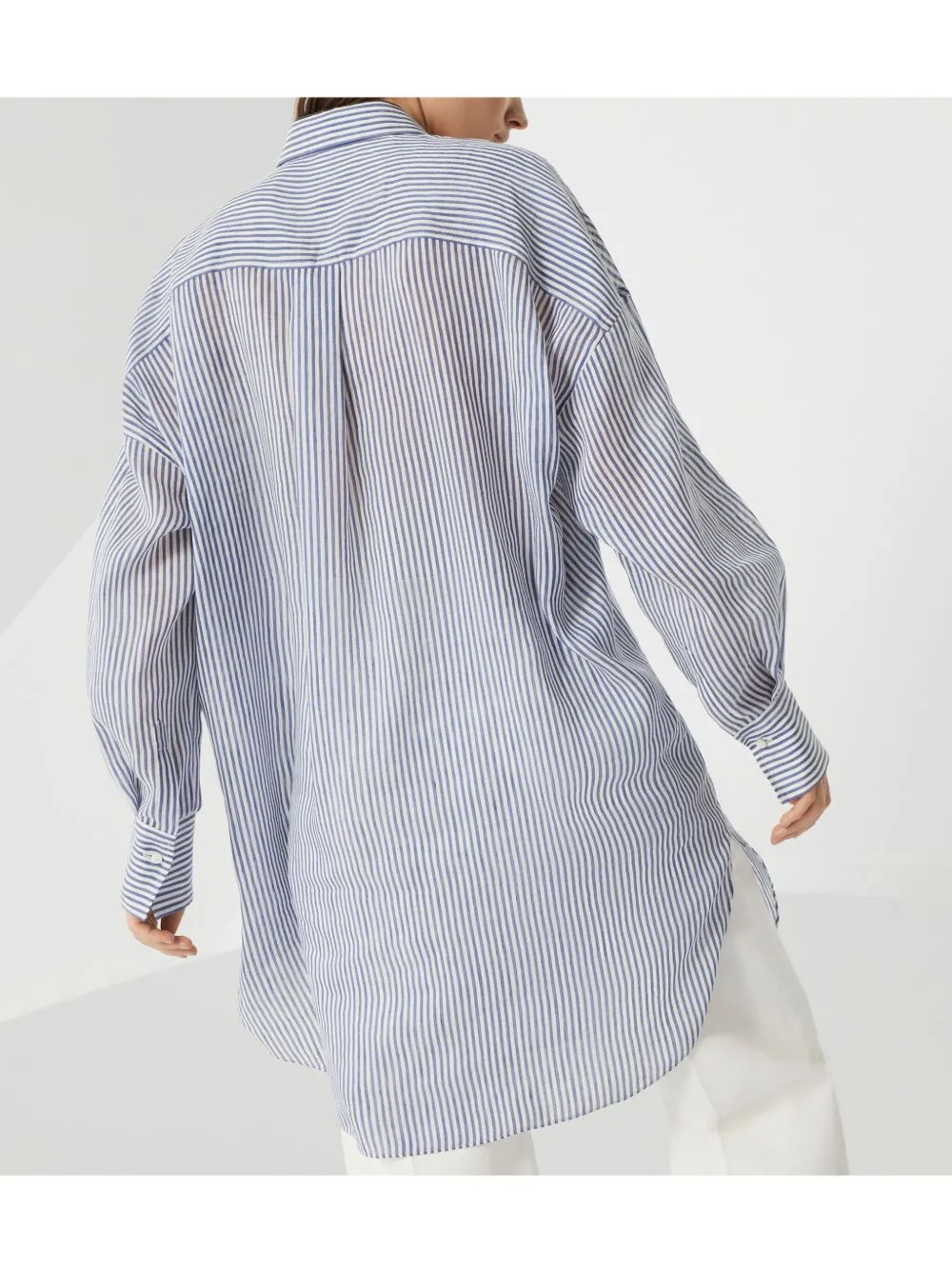 STRIPED LINEN SHIRT sold by Lord & Taylor product image thumbnail 5