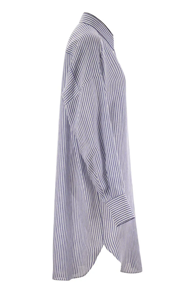 STRIPED LINEN SHIRT sold by Lord & Taylor product image thumbnail 3