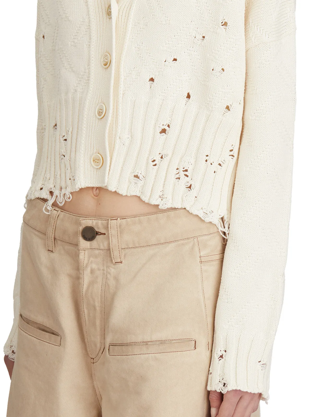 CARDIGAN CORTO CON ROTTURE sold by Lord & Taylor product image thumbnail 5