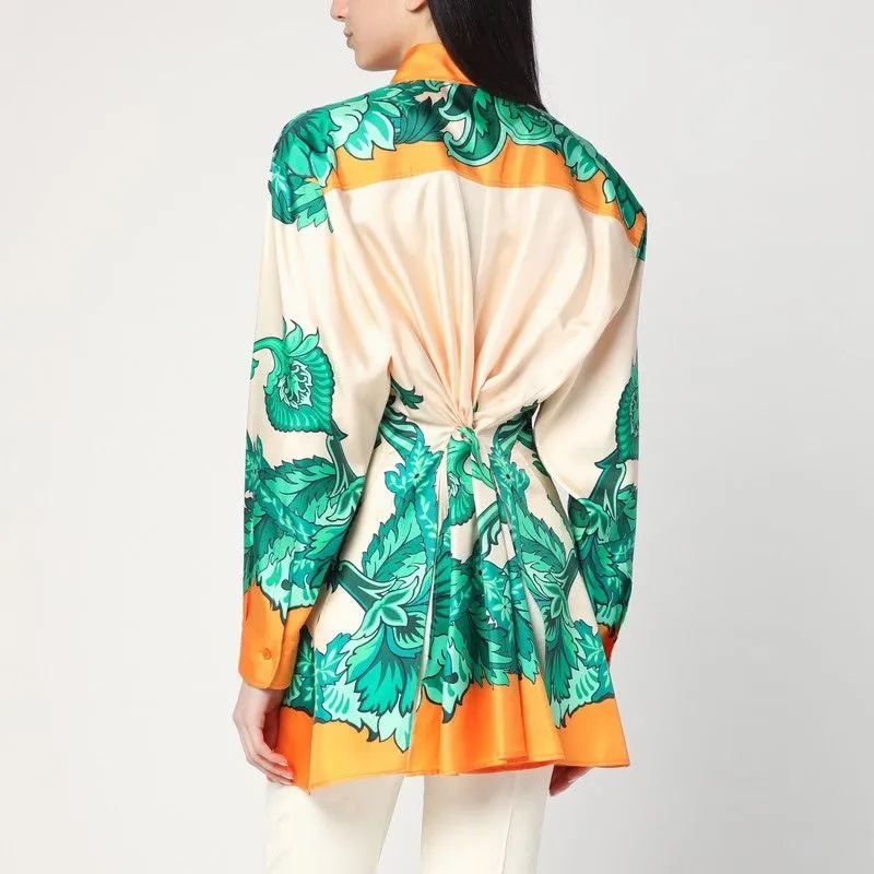 FLORAL PRINT SHIRT WITH KNOTTED DETAIL sold by Lord & Taylor product image thumbnail 2