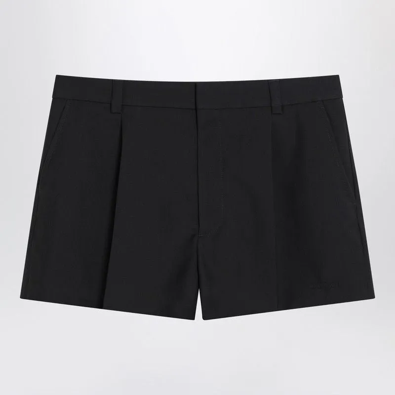 SHORTS DARK GREY IN WOOL TWILL made by Gucci