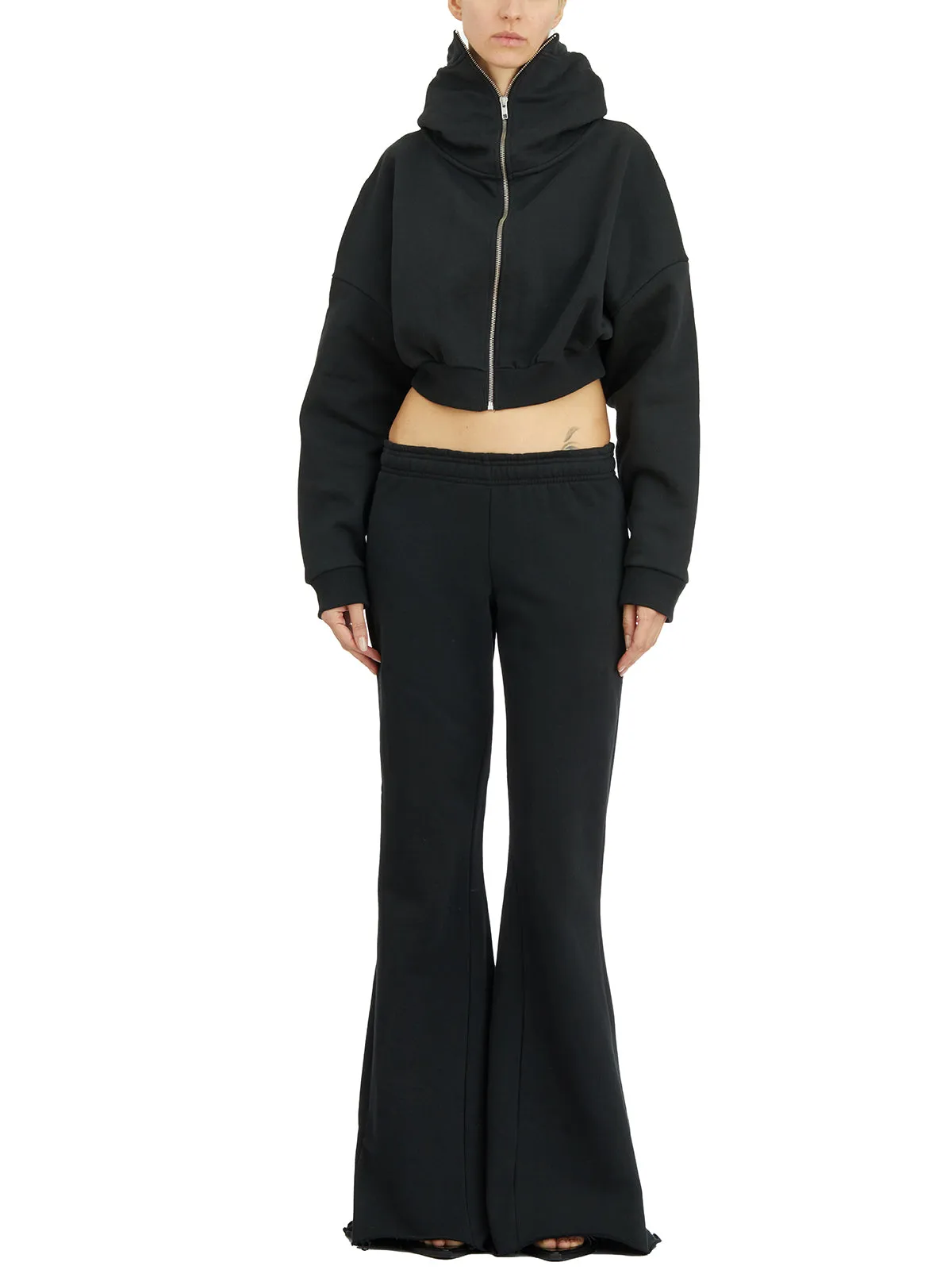FELPA CROPPED FULL ZIP SOOT sold by Lord & Taylor product image thumbnail 2