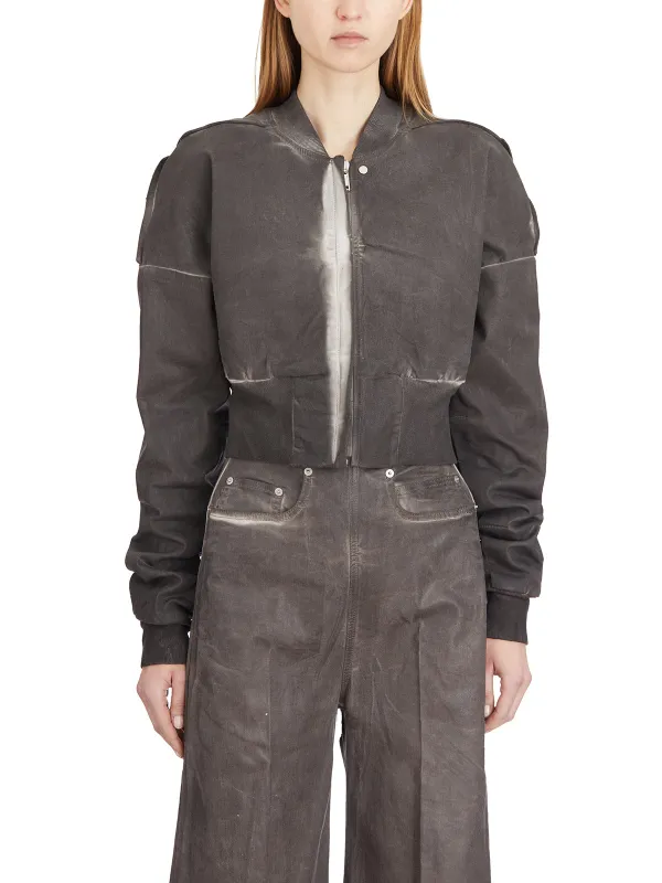 BOMBER IN DENIM FLIGHT JKT CROPPED sold by Lord & Taylor