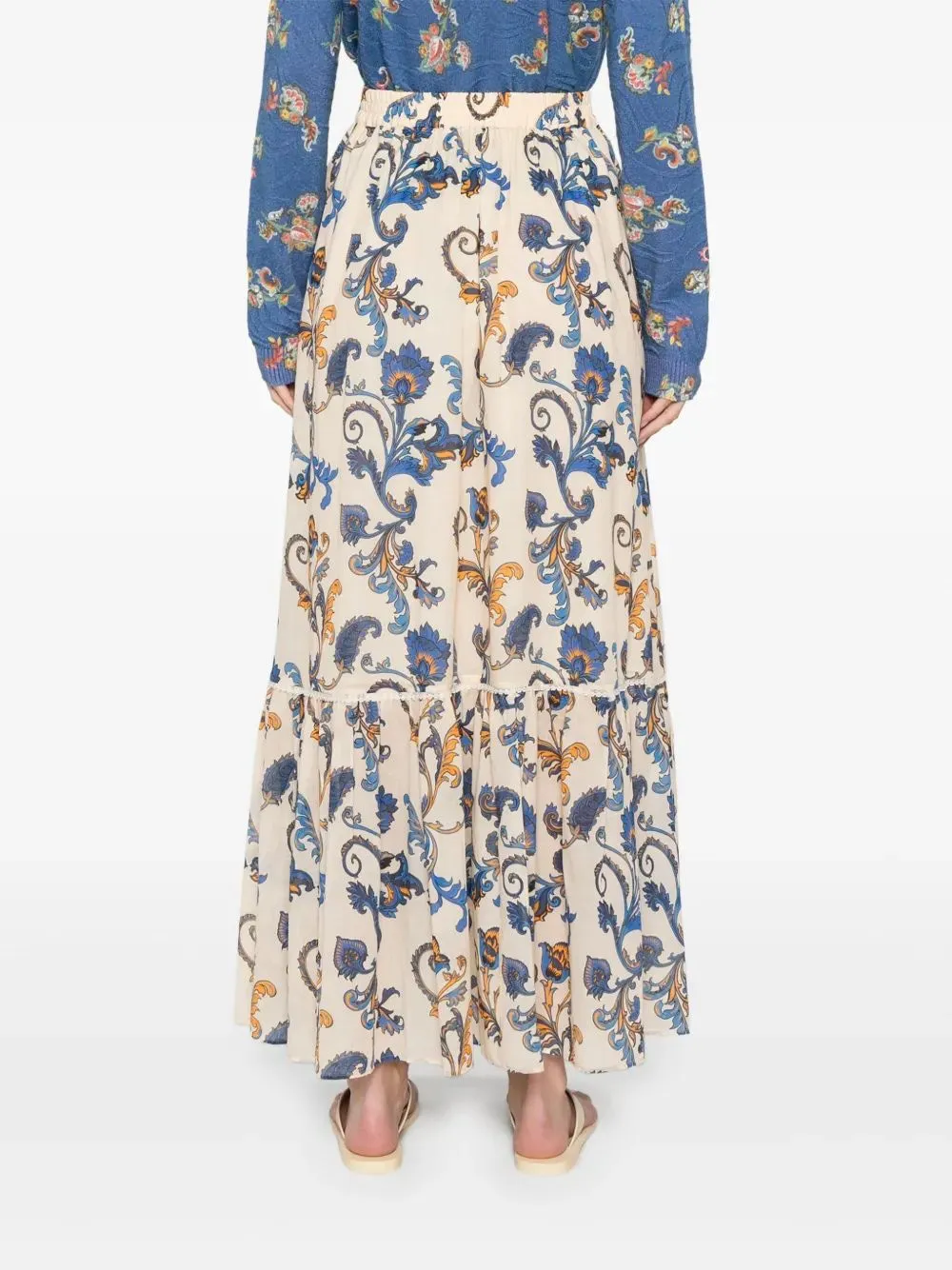 PAISLEY-PRINT COTTON MAXI SKIRT sold by Lord & Taylor product image thumbnail 4