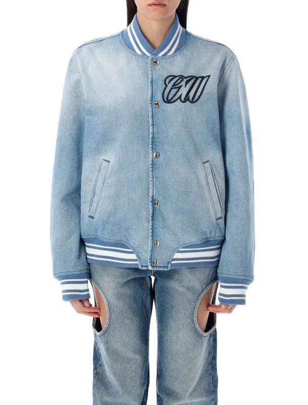 DENIM VARSITY JACKET made by Off-White