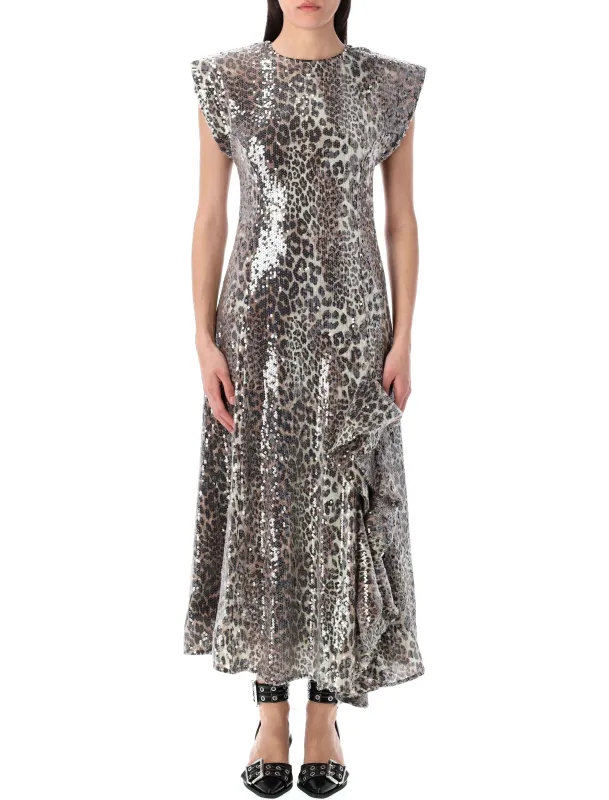 LEOPARD SEQUINRD MIDI DRESS sold by Lord & Taylor