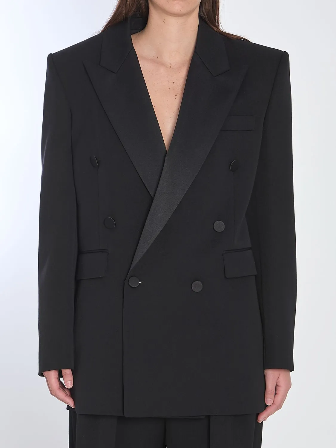 DOUBLE-BREASTED TUXEDO JACKET sold by Lord & Taylor