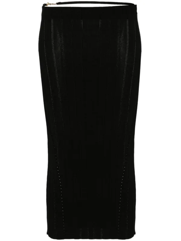LAMB LEATHER MIDI SKIRT made by Jacquemus