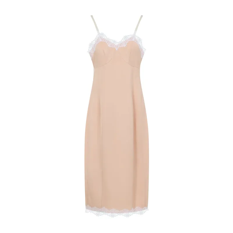 LINGERIE VISCOSE MIDI DRESS sold by Lord & Taylor