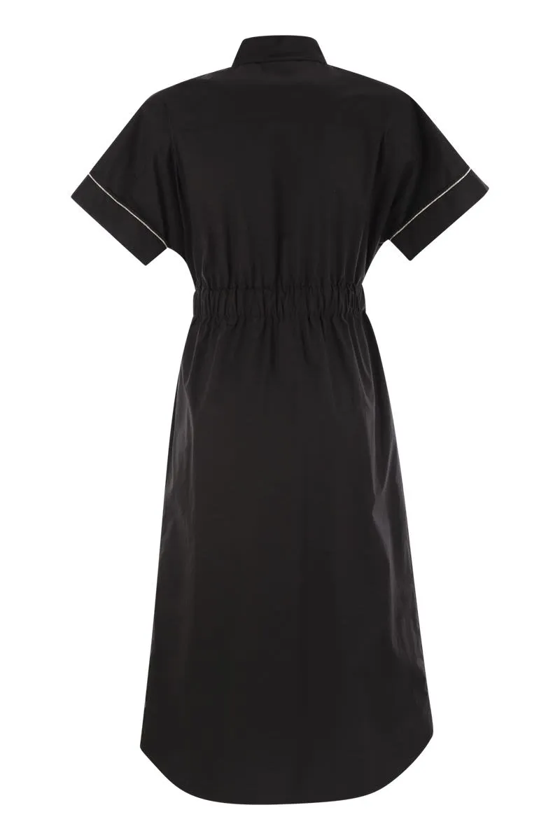 LIGHT STRETCH COTTON SATIN CHEMISIER DRESS sold by Lord & Taylor product image thumbnail 2