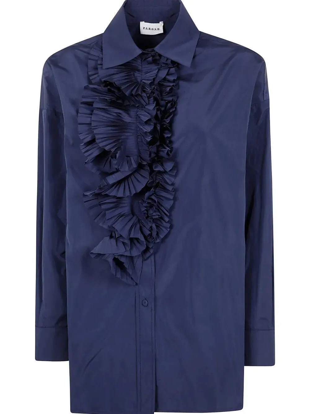 RUFFLE DETAIL SHIRT sold by Lord & Taylor product image thumbnail 4