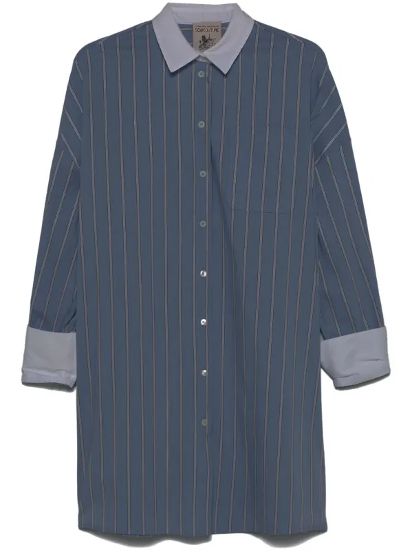 STRIPED COTTON SHIRT WITH ELASTANE sold by Lord & Taylor