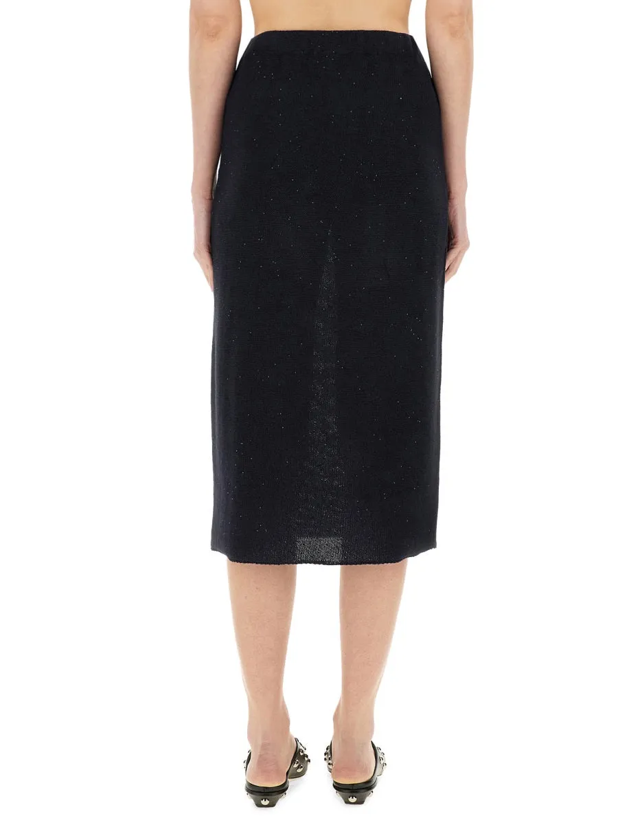 COTTON AND LINEN SKIRT sold by Lord & Taylor product image thumbnail 3