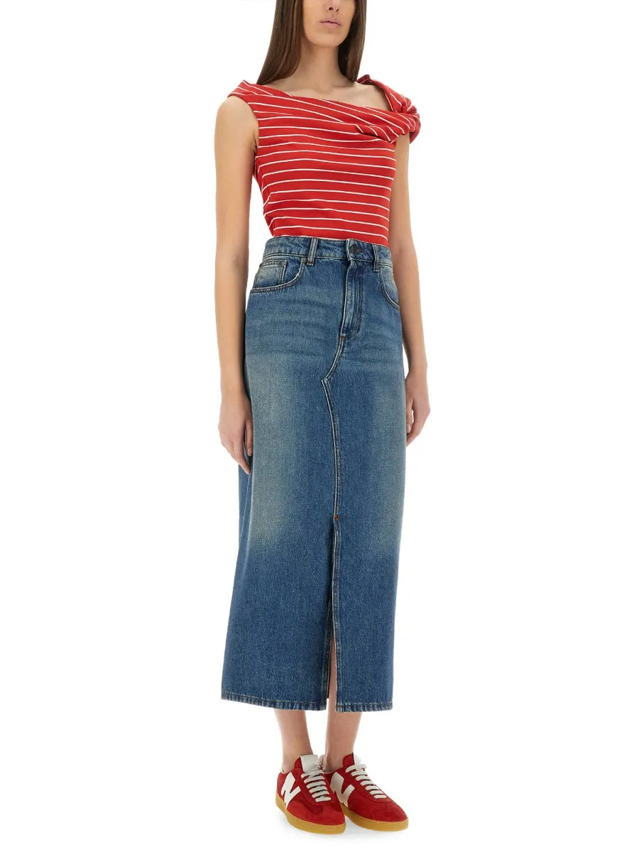 LONG DENIM SKIRT sold by Lord & Taylor product image thumbnail 2