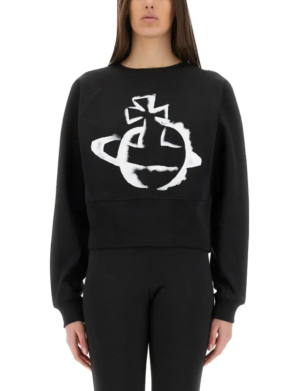 CROPPED SWEATSHIRT STENCIL ORB sold by Lord & Taylor