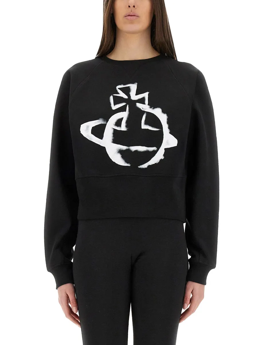 CROPPED SWEATSHIRT STENCIL ORB sold by Lord & Taylor