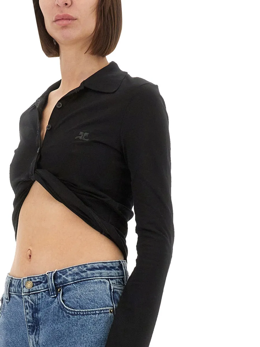CROPPED POLO SHIRT TWIST sold by Lord & Taylor product image thumbnail 4