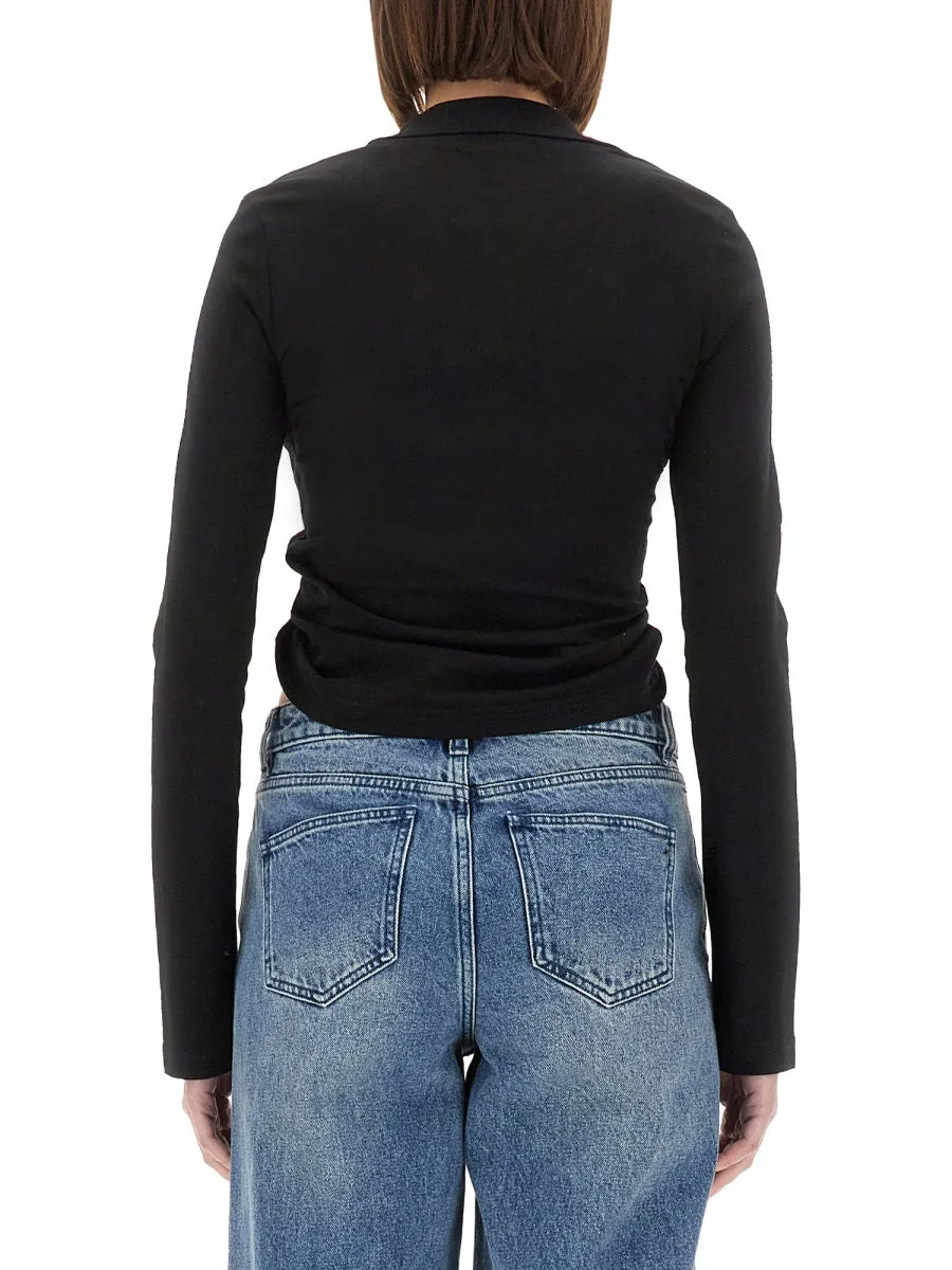 CROPPED POLO SHIRT TWIST sold by Lord & Taylor product image thumbnail 3