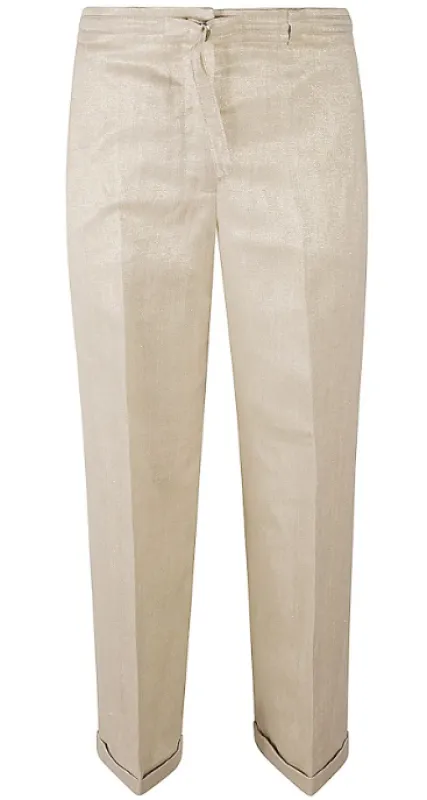 LINEN BLEND TAILORED TROUSERS sold by Lord & Taylor