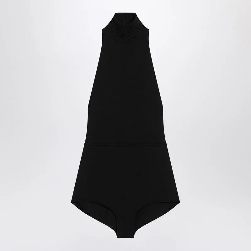 BLACK TURTLENECK BODYSUIT IN VISCOSE CRêPE made by MaxMara