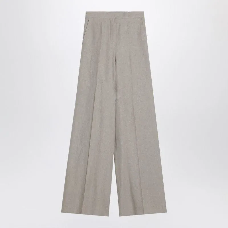WIDE BEIGE TROUSERS IN LINEN CANVAS sold by Lord & Taylor