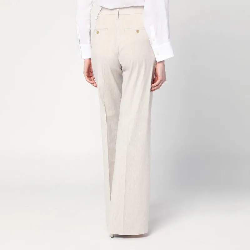 MISA GREY MéLANGE TROUSERS IN LINEN BLEND sold by Lord & Taylor product image thumbnail 2