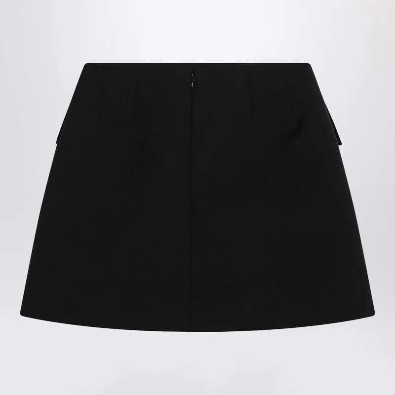 BLACK WOOL MINI SKIRT sold by Lord & Taylor product image thumbnail 2