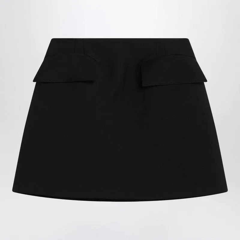 BLACK WOOL MINI SKIRT sold by Lord & Taylor
