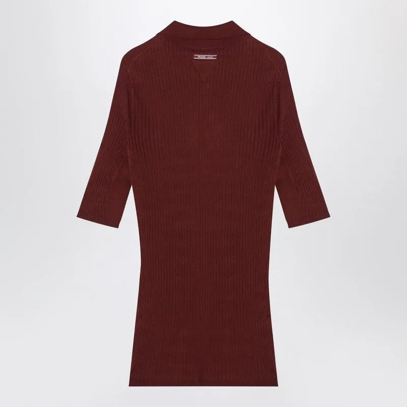 RUST-COLOURED RIBBED POLO sold by Lord & Taylor product image thumbnail 2
