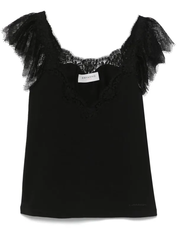 LACE TRIM TANK TOP sold by Lord & Taylor