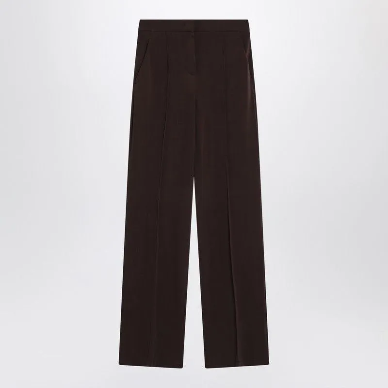 COFFEE-COLOURED VISCOSE TROUSERS sold by Lord & Taylor