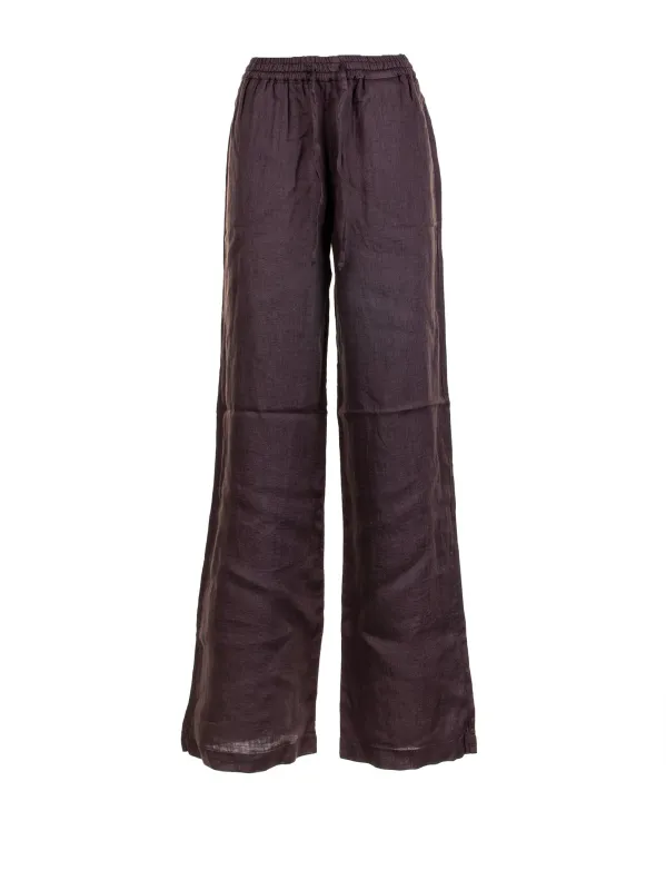 HIGH-WAISTED TROUSERS BROWN sold by Lord & Taylor