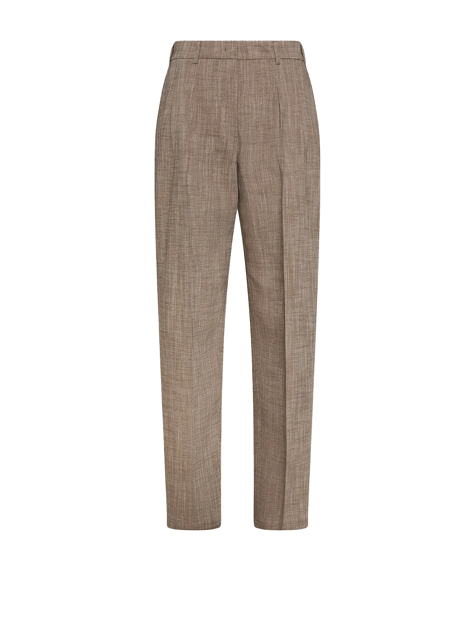 BROWN LINEN BLEND TROUSERS sold by Lord & Taylor