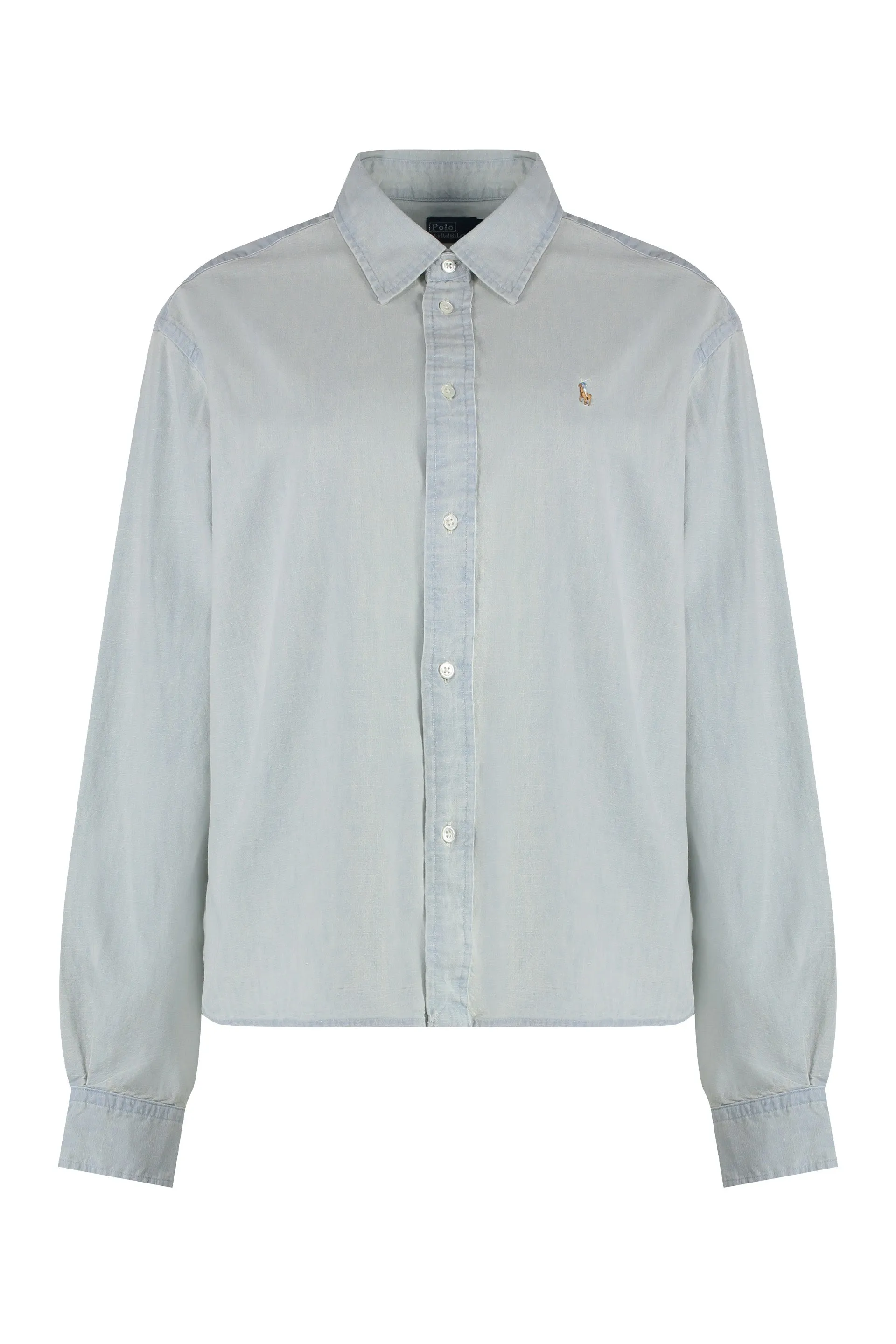 SHORT SQUARE CHAMBRAY SHIRT sold by Lord & Taylor