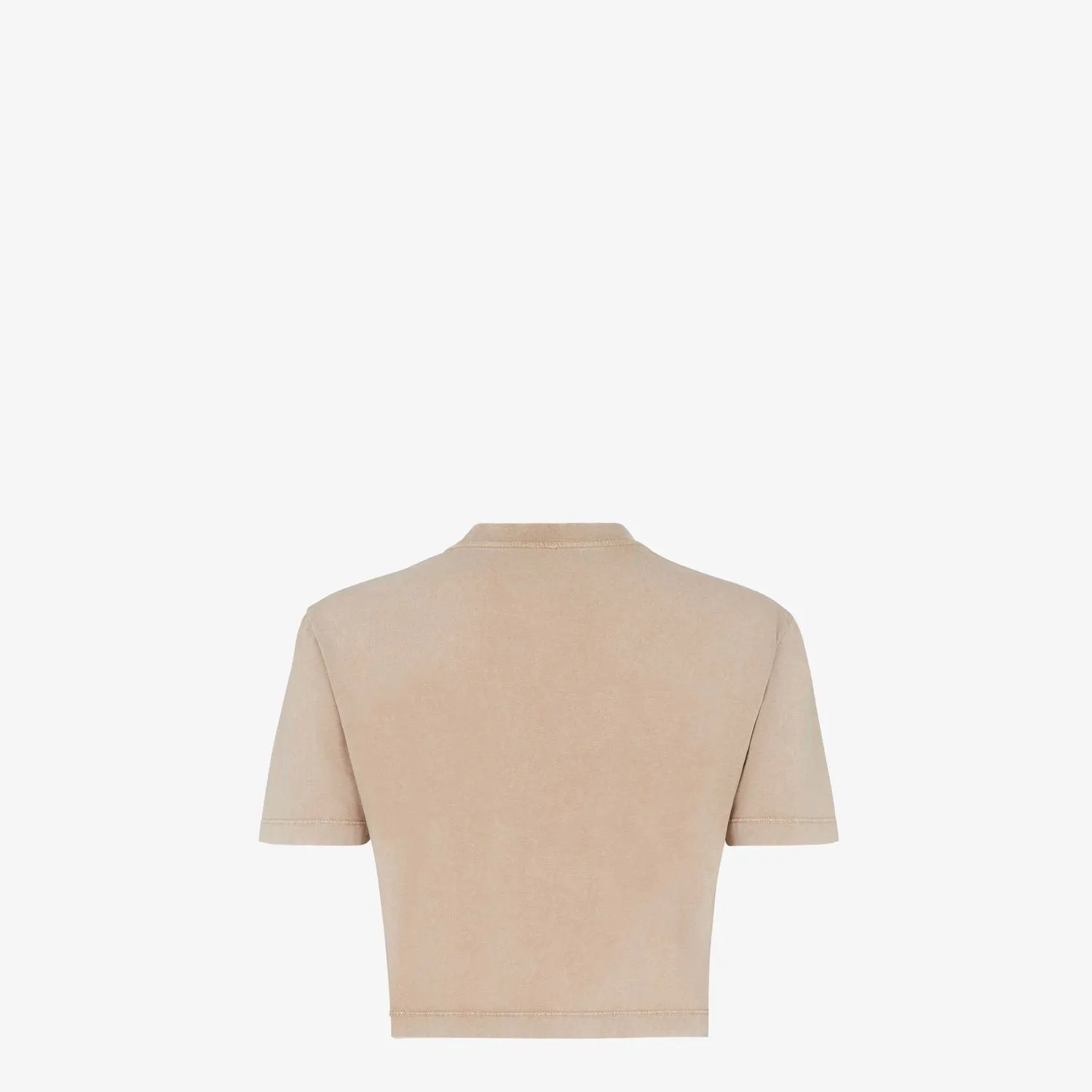 BEIGE WASHED-OUT CROPPED T-SHIRT WITH LOGO sold by Lord & Taylor product image thumbnail 2