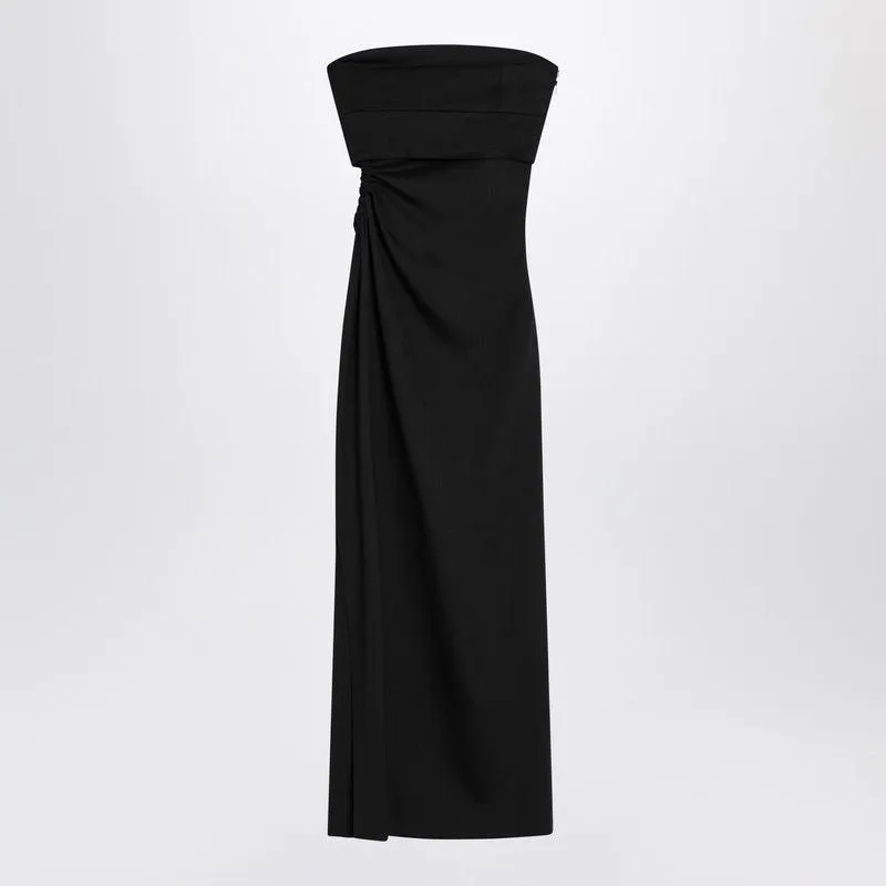 BLACK BUSTIER DRESS IN WOOL BLEND sold by Lord & Taylor product image thumbnail 2