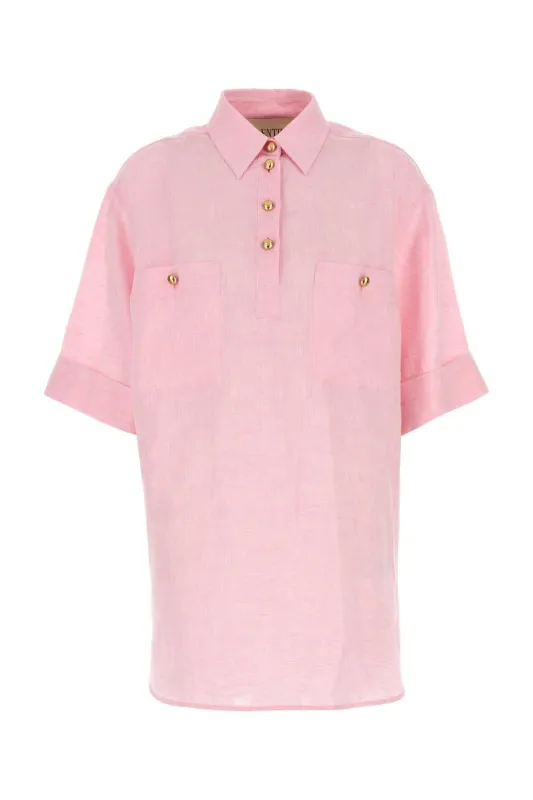 PINK LINEN BLOUSE sold by Lord & Taylor