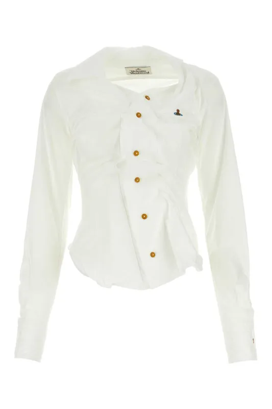 WHITE COTTON DRUNKEN SHIRT sold by Lord & Taylor