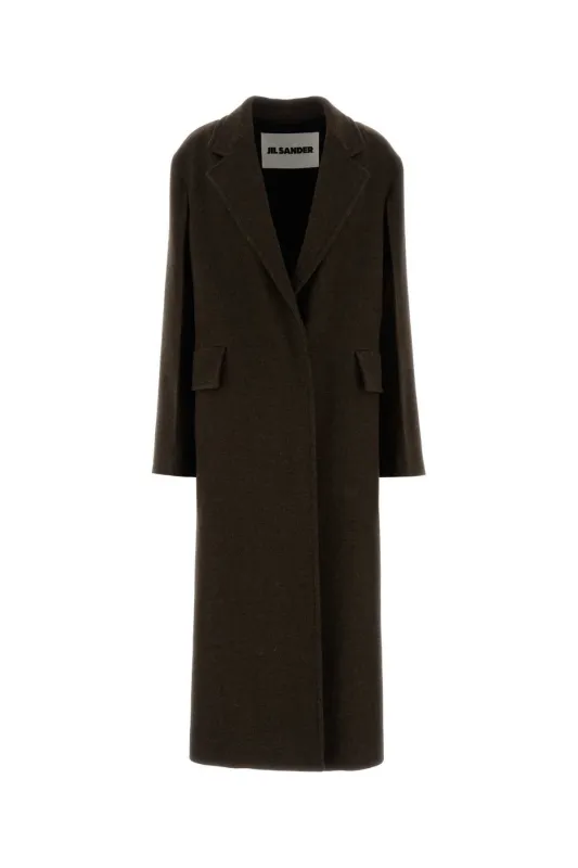 MELANGE BROWN WOOL COAT sold by Lord & Taylor