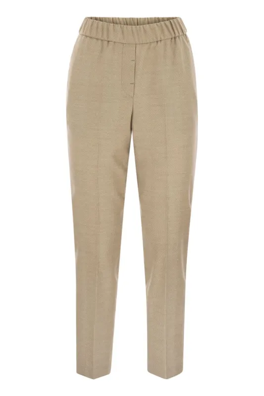 STRETCH VIRGIN WOOL TROUSERS sold by Lord & Taylor
