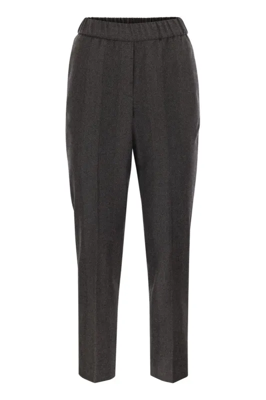 STRETCH VIRGIN WOOL TROUSERS sold by Lord & Taylor