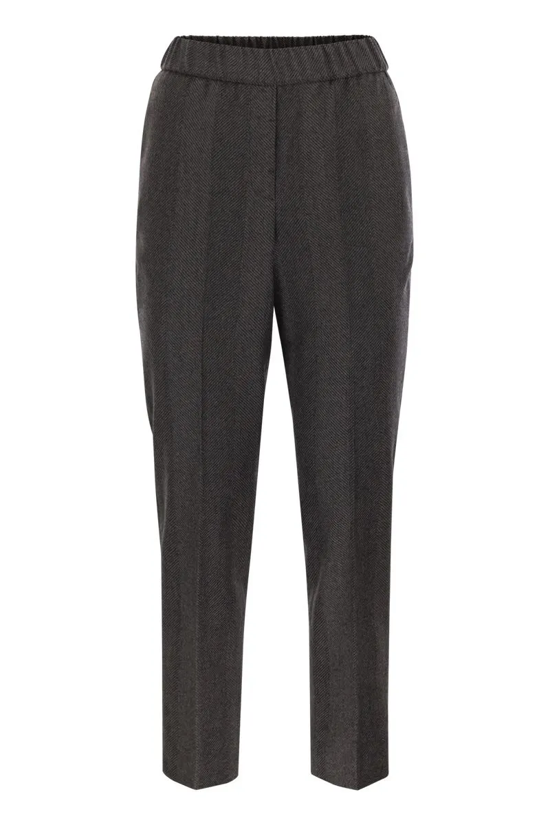 STRETCH VIRGIN WOOL TROUSERS sold by Lord & Taylor