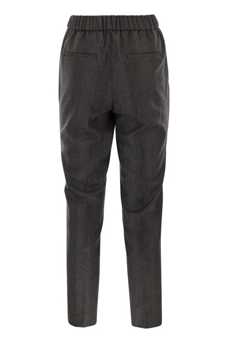 STRETCH VIRGIN WOOL TROUSERS sold by Lord & Taylor product image thumbnail 2
